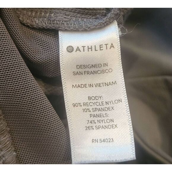 Athleta Hiking Pants Women's 2 Grey Highline Hybrid Tights Pockets Hiking - Picture 4 of 5